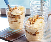 Peanut butter banana trifles