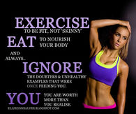 Exercise to be fit, not skinny