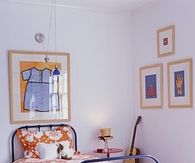Neat bedroom book storage