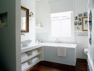 Chic organized towel storage