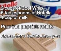 Nutella popsicle