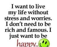 live without stress