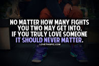 No Matter How Many Fights You Two Get Into