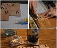 DIY Scrabble Drink Coaster