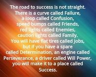 The road to success