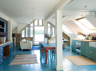 Spacious A-Frame Kitchen