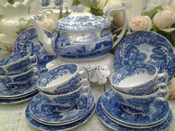 Spode Blue Italian Tea Set