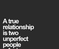 A true relationship...