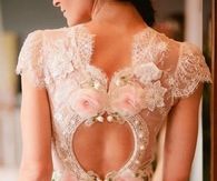 Detail Back of Wedding Dress