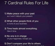 7 Cardinal Rules For Life