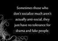 No time for drama and fake people