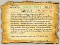 Weekly Horoscope for Taurus: 