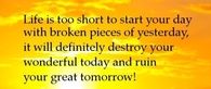 Life is too short