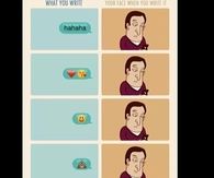 My face when I text