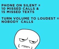 Phone on silent