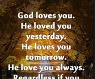 God love you always