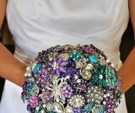Blingy bridal bouquet