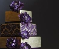 Purple damask cake 