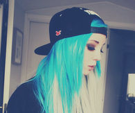 Blue blonde hair