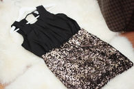 Sequined prom dress