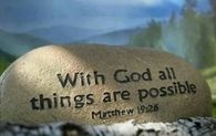 With God all things are possible
