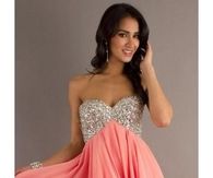 Short baby doll prom dress