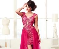 Lacy elegant prom dress