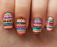 Wild print nails