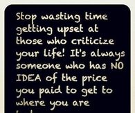 stop wasting time getting upset