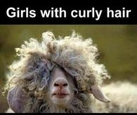 Girls with curly hair