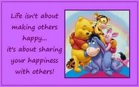 sharing the happiness with others
