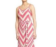Women's Chevron-Stripe Maxi Dresses