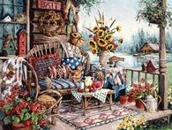 Country Porch Illustration