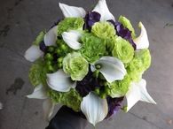 Green, White & Purple Bouquet