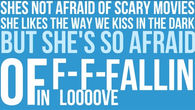 Afraid of falling in love