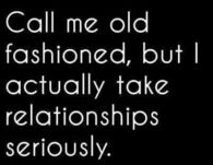 Call me old fashioned