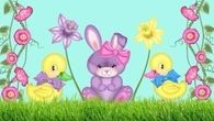 Easter Bunny & Chicks