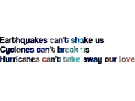 Hurricanes cant take away our love