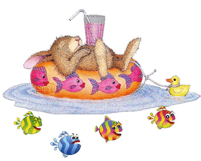 Bunny on Floaty