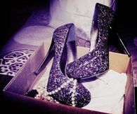 Purple Glitter Pumps