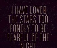 I Have Loved the Stars Too Fondly