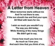 a letter from Heaven