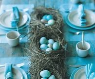 Blue Easter Tablescape
