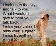I miss everything about you