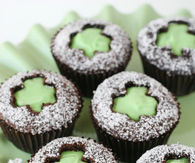 Shamrock Cut Out Cupcakes