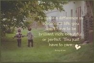 you just have to care