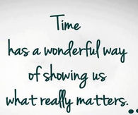 Time has a wonderful way of