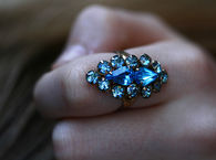 Vintage blue ring