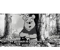 Cant we go back to page one and start over again?