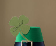 DIY st patricks day place card